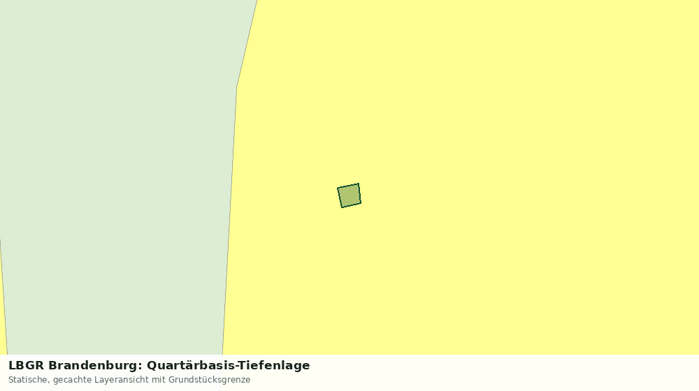 Statische Kartenansicht: LBGR Brandenburg: Quartärbasis-Tiefenlage