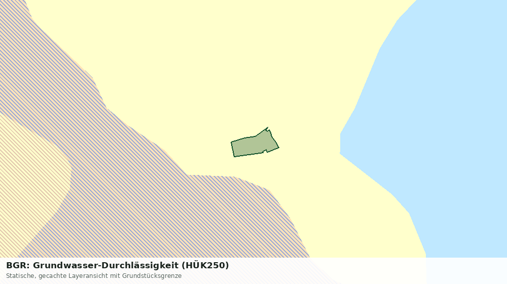 Statische Kartenansicht: BGR: Grundwasser-Durchlässigkeit (HÜK250)