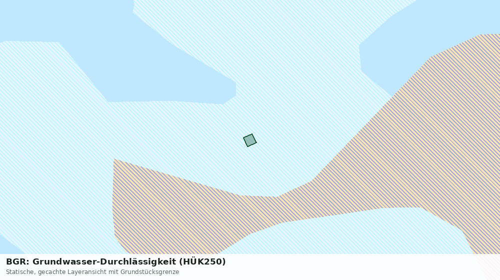 Statische Kartenansicht: BGR: Grundwasser-Durchlässigkeit (HÜK250)
