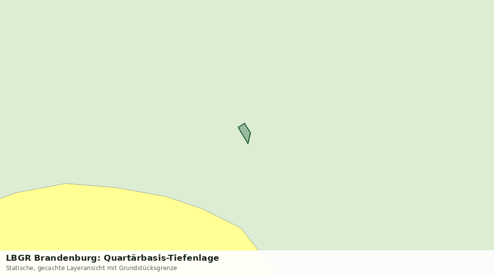 Statische Kartenansicht: LBGR Brandenburg: Quartärbasis-Tiefenlage