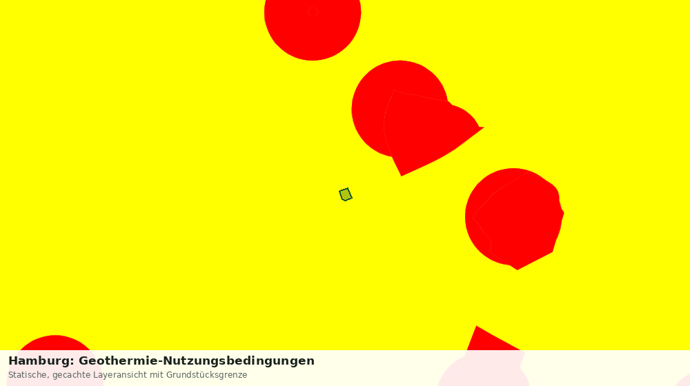 Statische Kartenansicht: Hamburg: Geothermie-Nutzungsbedingungen