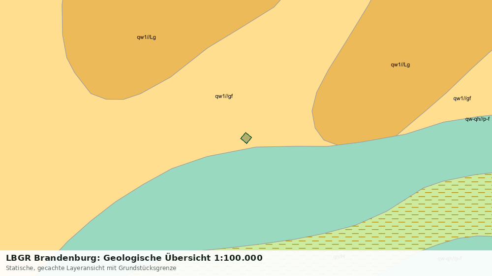 Statische Kartenansicht: LBGR Brandenburg: Geologische Übersicht 1:100.000