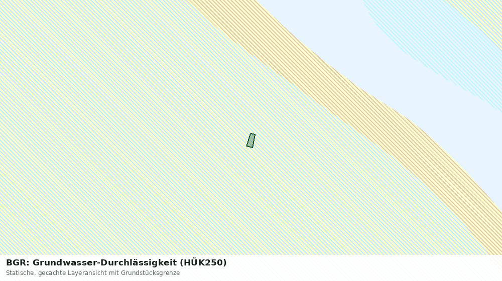 Statische Kartenansicht: BGR: Grundwasser-Durchlässigkeit (HÜK250)