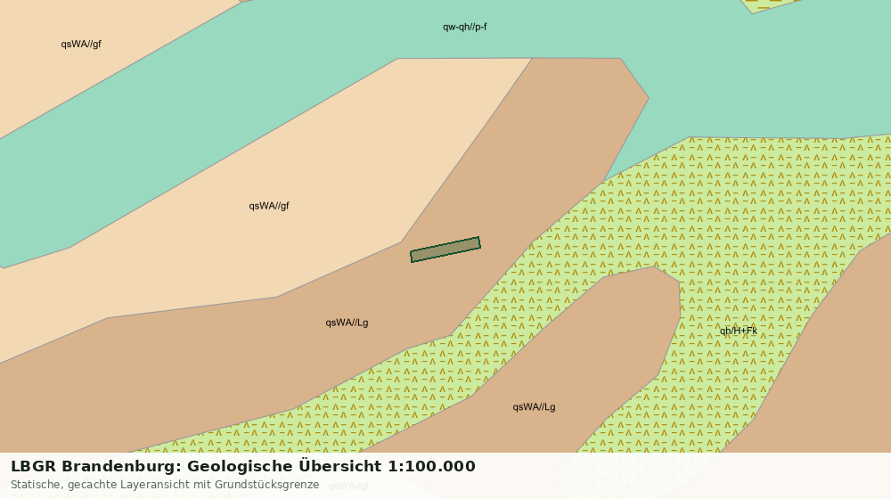 Statische Kartenansicht: LBGR Brandenburg: Geologische Übersicht 1:100.000