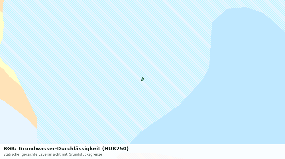 Statische Kartenansicht: BGR: Grundwasser-Durchlässigkeit (HÜK250)