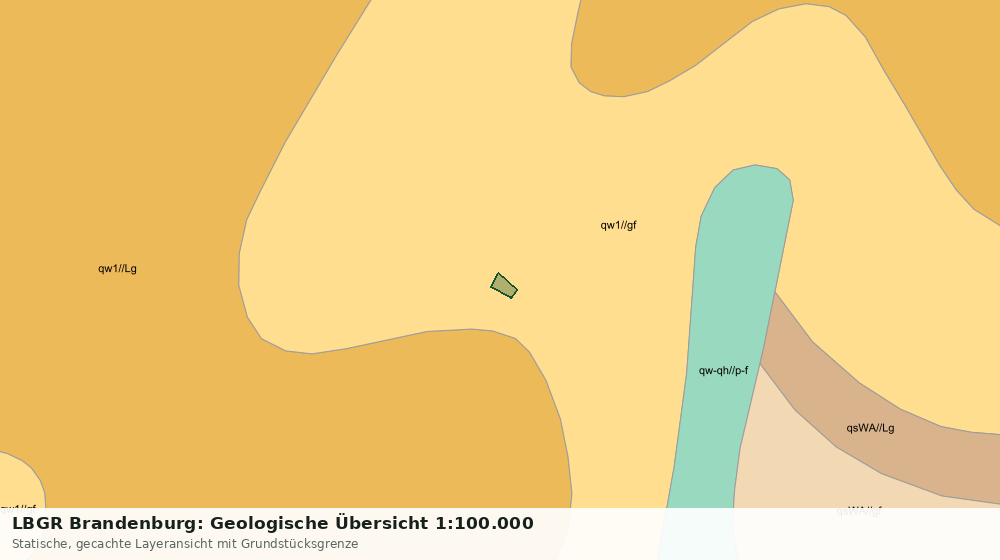 Statische Kartenansicht: LBGR Brandenburg: Geologische Übersicht 1:100.000