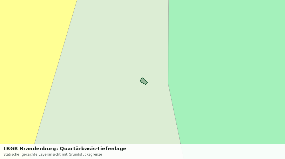Statische Kartenansicht: LBGR Brandenburg: Quartärbasis-Tiefenlage