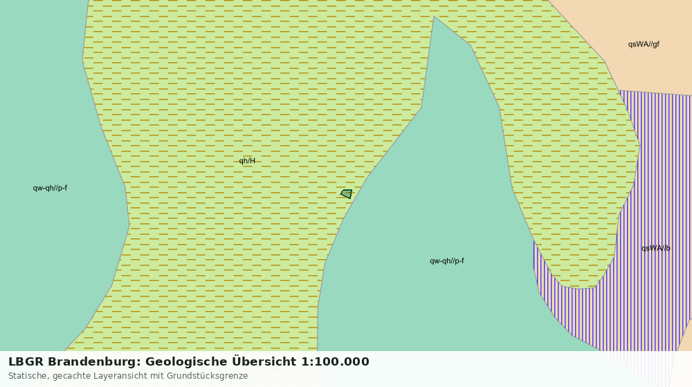 Statische Kartenansicht: LBGR Brandenburg: Geologische Übersicht 1:100.000
