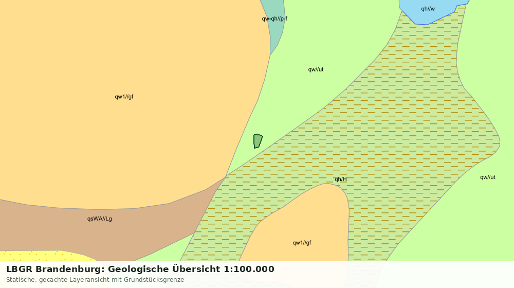 Statische Kartenansicht: LBGR Brandenburg: Geologische Übersicht 1:100.000