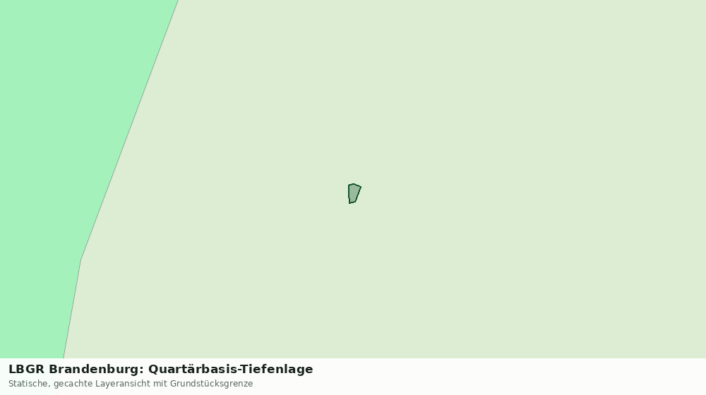 Statische Kartenansicht: LBGR Brandenburg: Quartärbasis-Tiefenlage