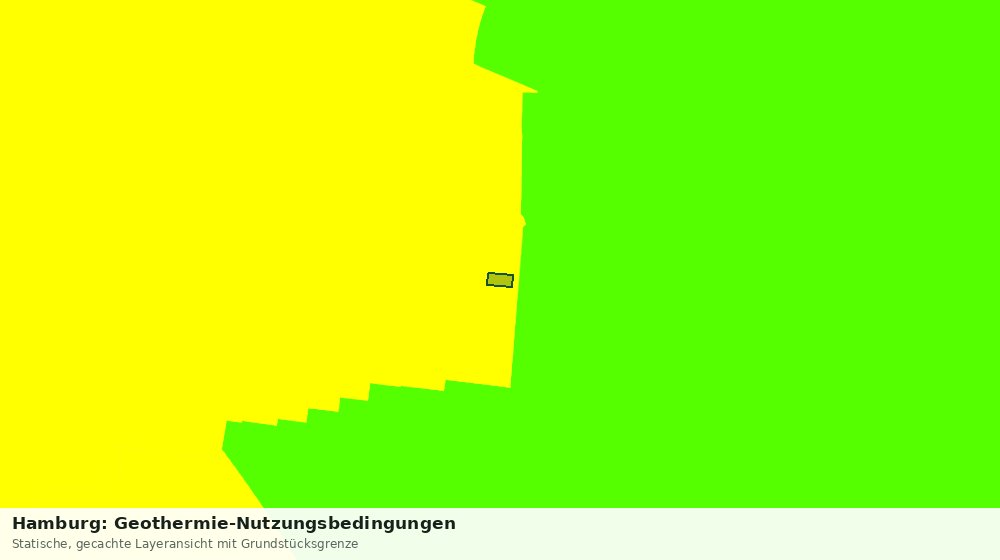 Statische Kartenansicht: Hamburg: Geothermie-Nutzungsbedingungen