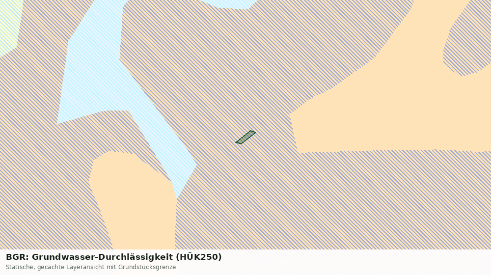 Statische Kartenansicht: BGR: Grundwasser-Durchlässigkeit (HÜK250)