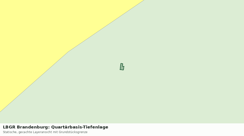 Statische Kartenansicht: LBGR Brandenburg: Quartärbasis-Tiefenlage