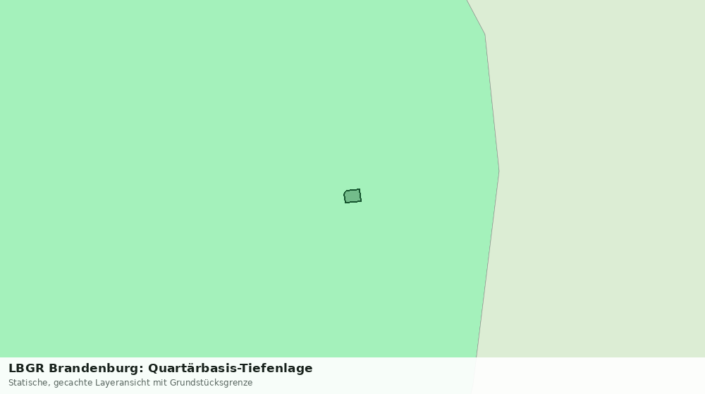 Statische Kartenansicht: LBGR Brandenburg: Quartärbasis-Tiefenlage