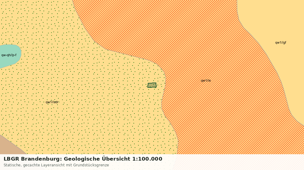 Statische Kartenansicht: LBGR Brandenburg: Geologische Übersicht 1:100.000