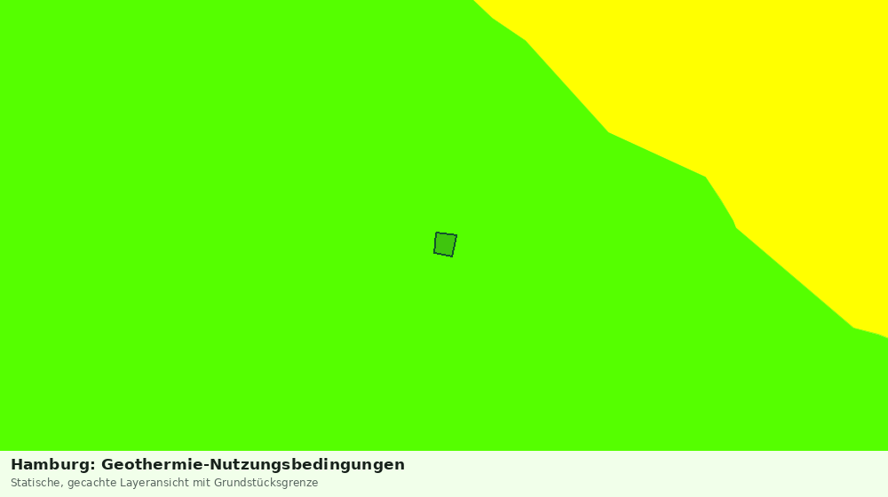 Statische Kartenansicht: Hamburg: Geothermie-Nutzungsbedingungen