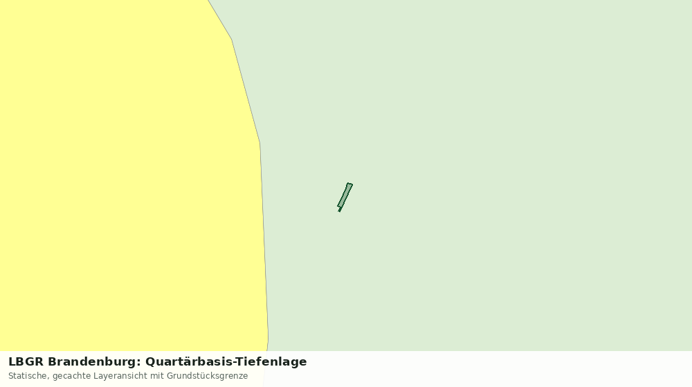 Statische Kartenansicht: LBGR Brandenburg: Quartärbasis-Tiefenlage