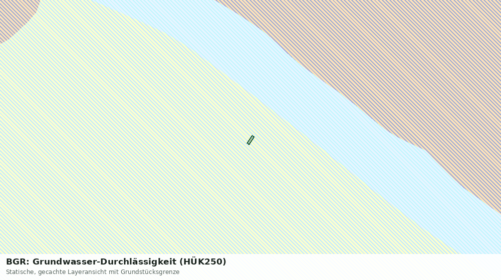 Statische Kartenansicht: BGR: Grundwasser-Durchlässigkeit (HÜK250)