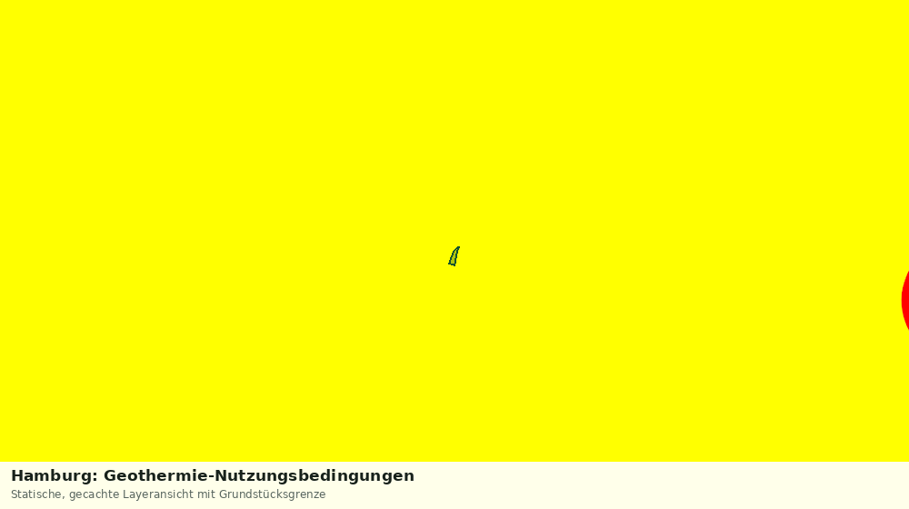 Statische Kartenansicht: Hamburg: Geothermie-Nutzungsbedingungen