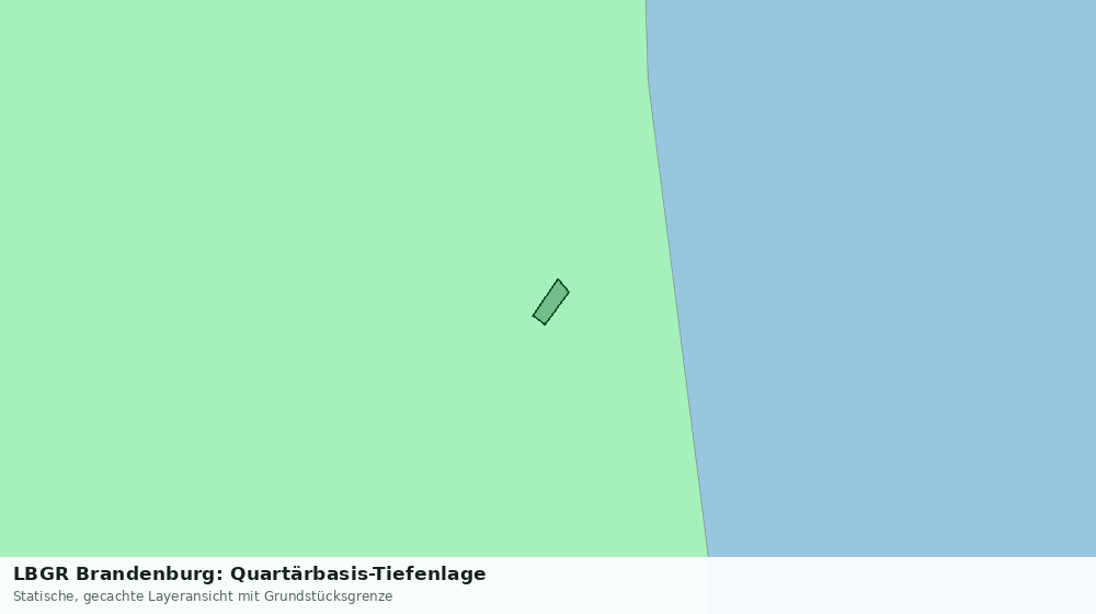 Statische Kartenansicht: LBGR Brandenburg: Quartärbasis-Tiefenlage