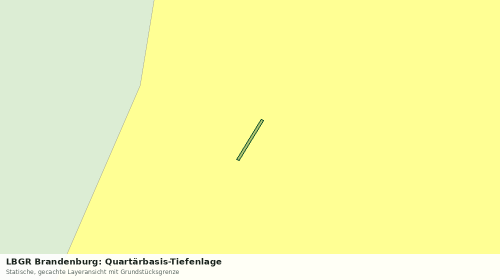 Statische Kartenansicht: LBGR Brandenburg: Quartärbasis-Tiefenlage