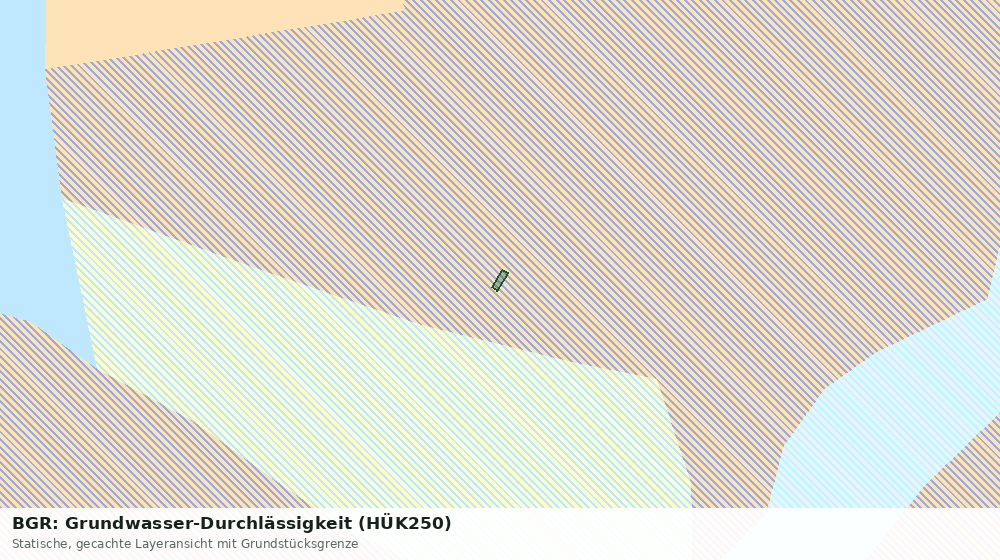 Statische Kartenansicht: BGR: Grundwasser-Durchlässigkeit (HÜK250)