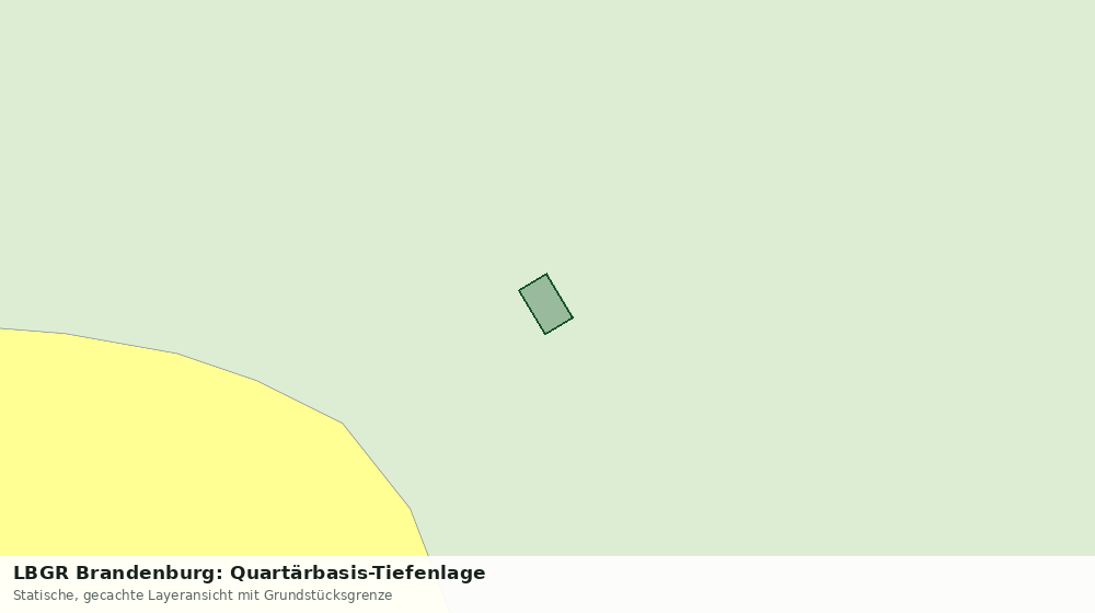 Statische Kartenansicht: LBGR Brandenburg: Quartärbasis-Tiefenlage