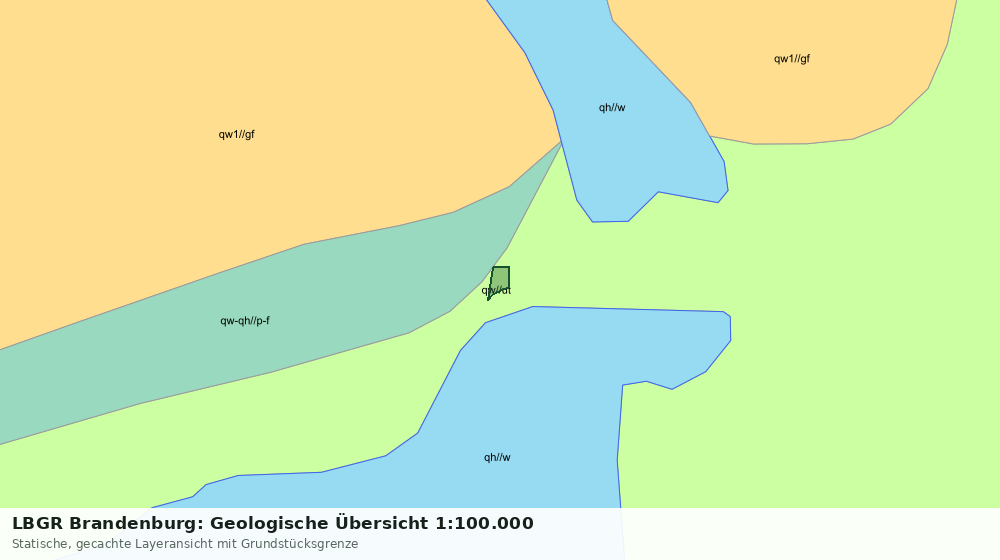 Statische Kartenansicht: LBGR Brandenburg: Geologische Übersicht 1:100.000
