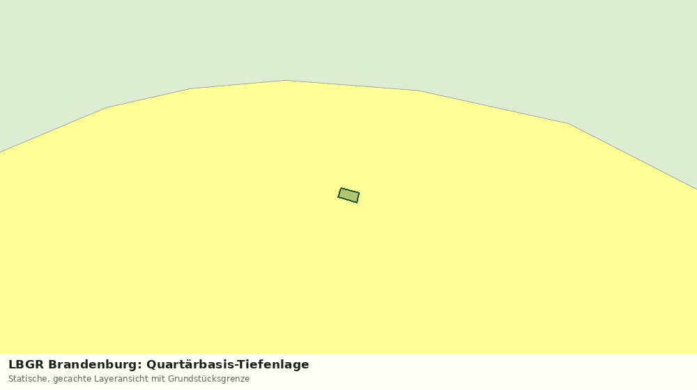 Statische Kartenansicht: LBGR Brandenburg: Quartärbasis-Tiefenlage