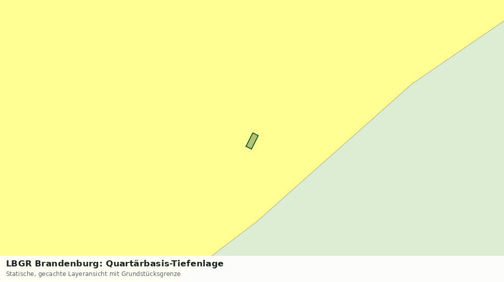 Statische Kartenansicht: LBGR Brandenburg: Quartärbasis-Tiefenlage