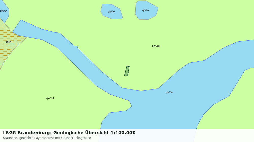 Statische Kartenansicht: LBGR Brandenburg: Geologische Übersicht 1:100.000