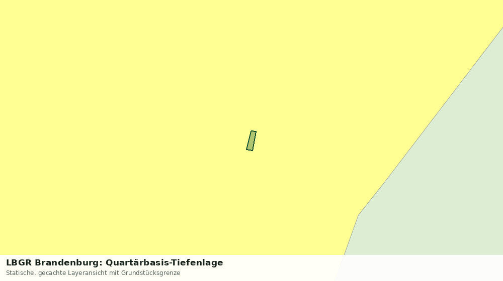 Statische Kartenansicht: LBGR Brandenburg: Quartärbasis-Tiefenlage