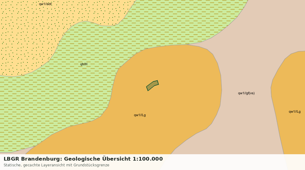 Statische Kartenansicht: LBGR Brandenburg: Geologische Übersicht 1:100.000