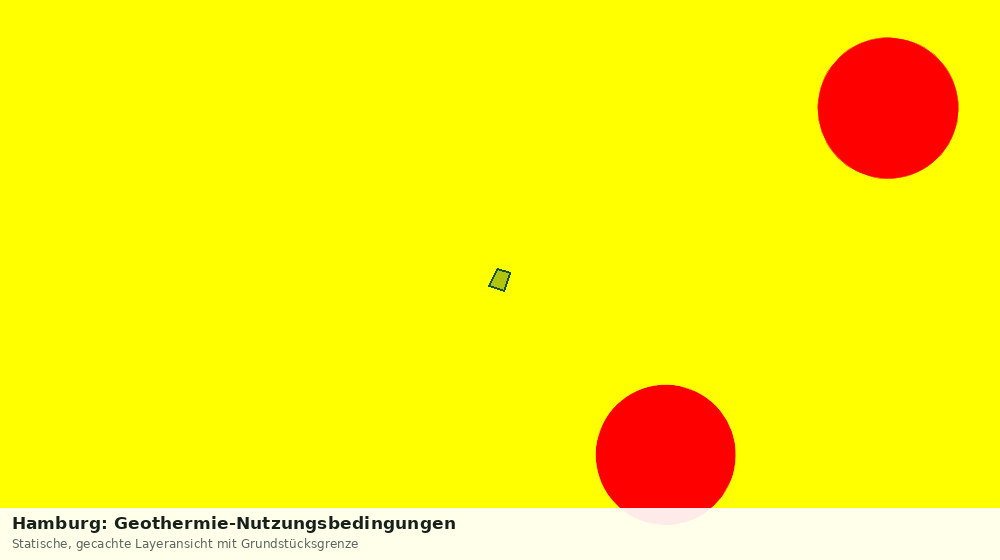 Statische Kartenansicht: Hamburg: Geothermie-Nutzungsbedingungen
