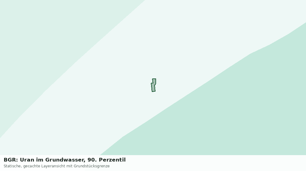 Statische Kartenansicht: BGR: Uran im Grundwasser, 90. Perzentil