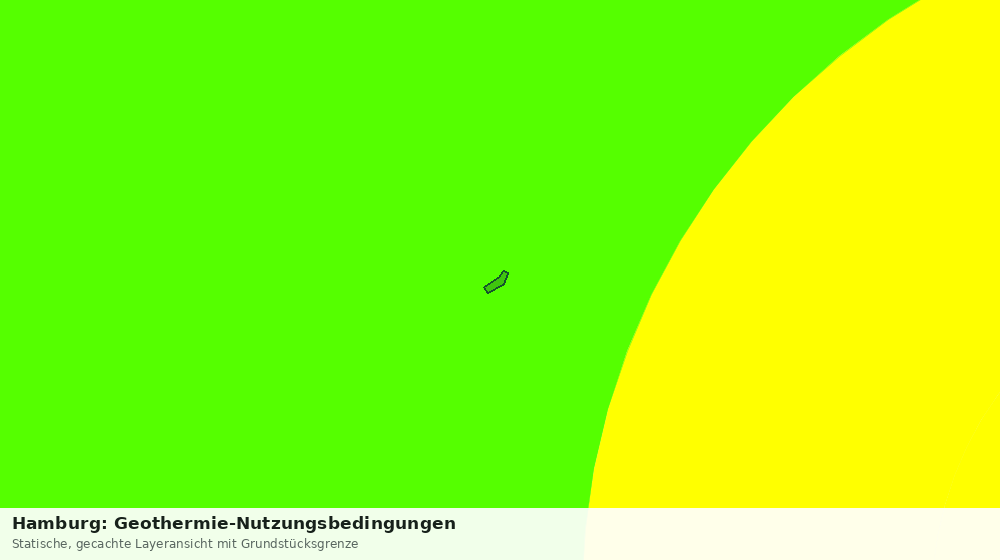 Statische Kartenansicht: Hamburg: Geothermie-Nutzungsbedingungen