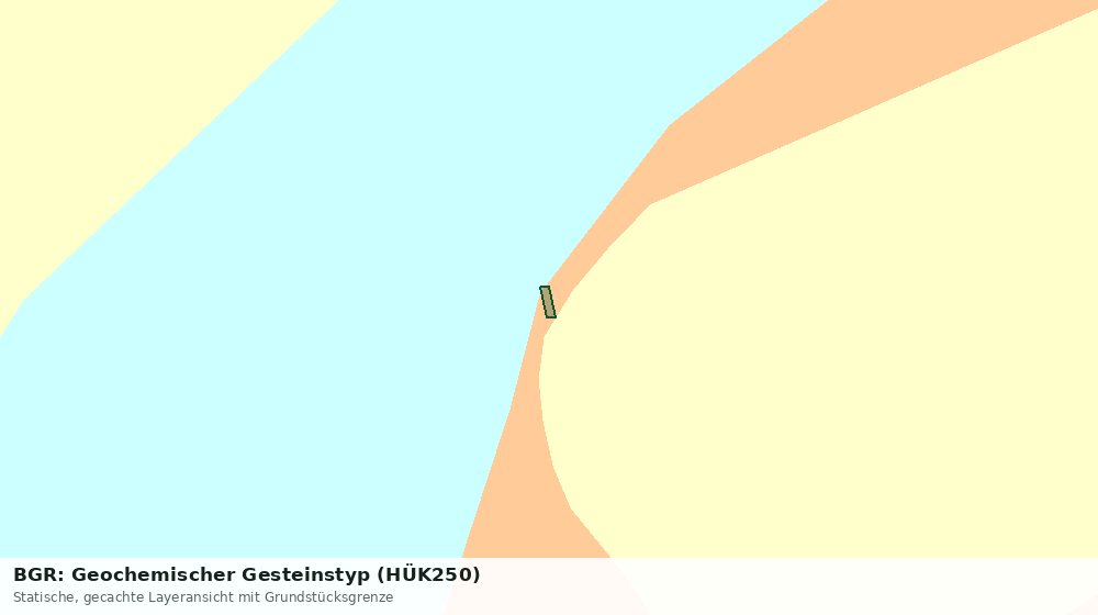 Statische Kartenansicht: BGR: Geochemischer Gesteinstyp (HÜK250)