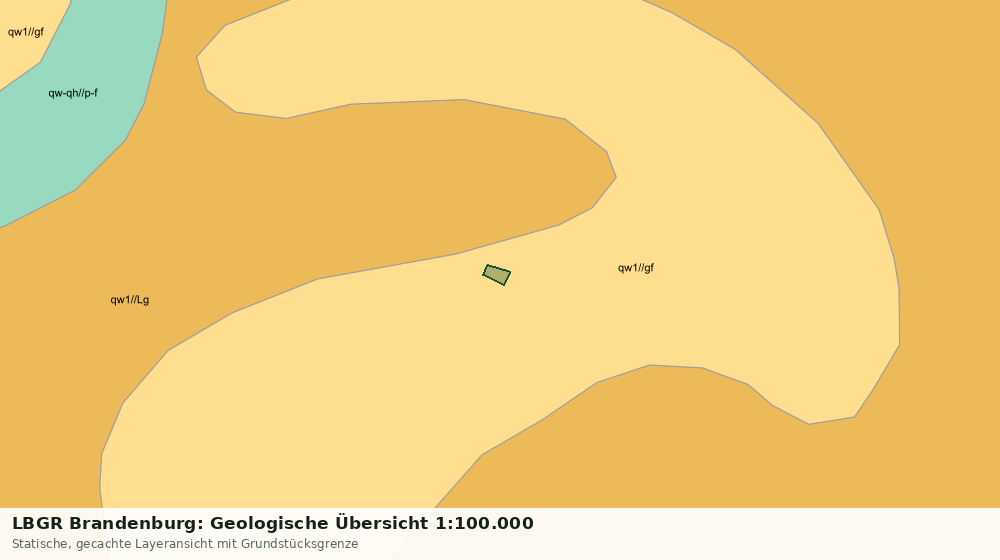 Statische Kartenansicht: LBGR Brandenburg: Geologische Übersicht 1:100.000