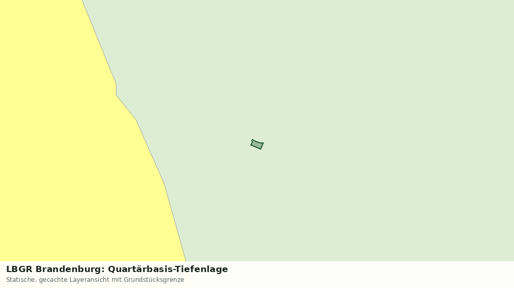 Statische Kartenansicht: LBGR Brandenburg: Quartärbasis-Tiefenlage