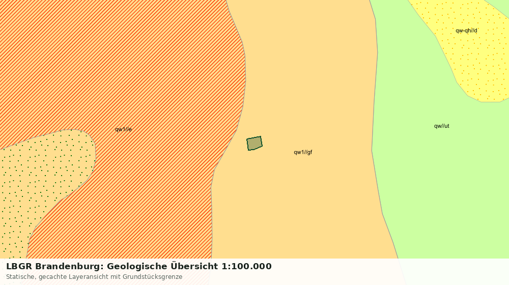 Statische Kartenansicht: LBGR Brandenburg: Geologische Übersicht 1:100.000