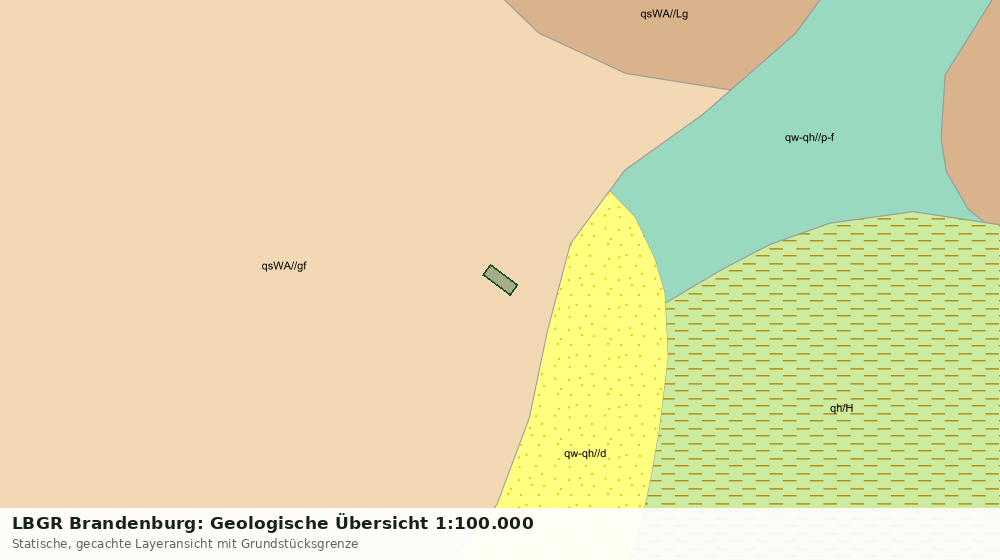 Statische Kartenansicht: LBGR Brandenburg: Geologische Übersicht 1:100.000