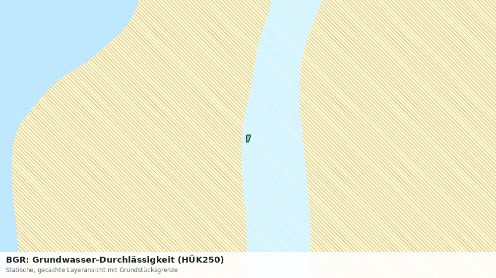 Statische Kartenansicht: BGR: Grundwasser-Durchlässigkeit (HÜK250)