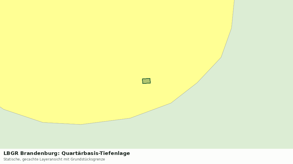 Statische Kartenansicht: LBGR Brandenburg: Quartärbasis-Tiefenlage