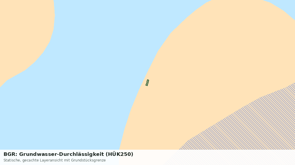 Statische Kartenansicht: BGR: Grundwasser-Durchlässigkeit (HÜK250)