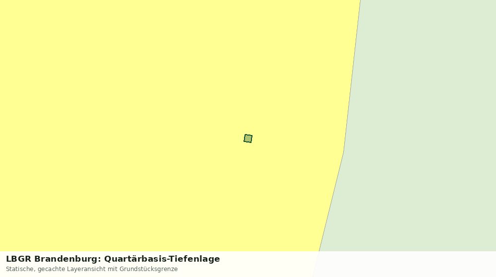 Statische Kartenansicht: LBGR Brandenburg: Quartärbasis-Tiefenlage