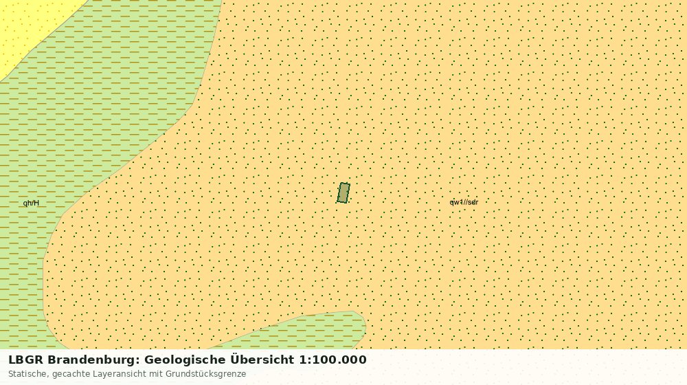 Statische Kartenansicht: LBGR Brandenburg: Geologische Übersicht 1:100.000