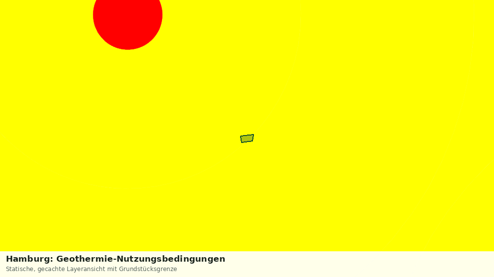 Statische Kartenansicht: Hamburg: Geothermie-Nutzungsbedingungen