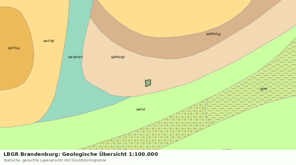 Statische Kartenansicht: LBGR Brandenburg: Geologische Übersicht 1:100.000