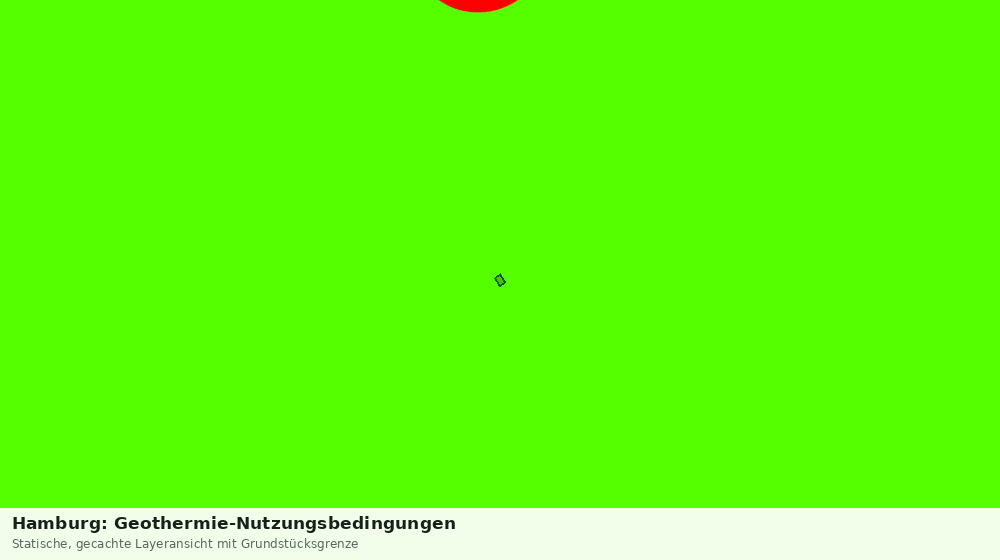 Statische Kartenansicht: Hamburg: Geothermie-Nutzungsbedingungen