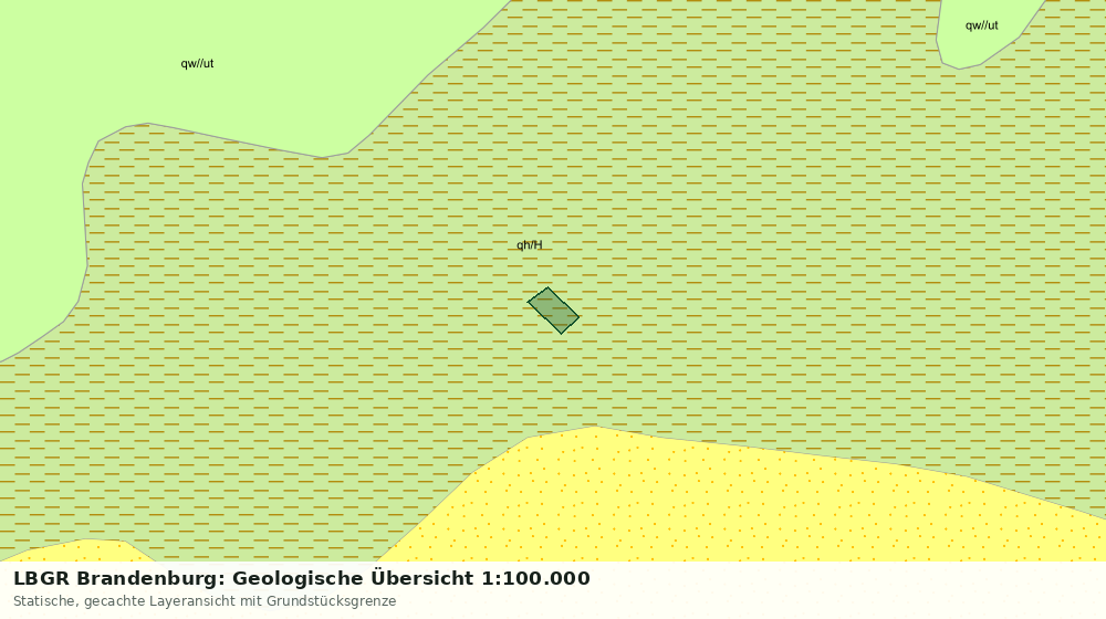 Statische Kartenansicht: LBGR Brandenburg: Geologische Übersicht 1:100.000